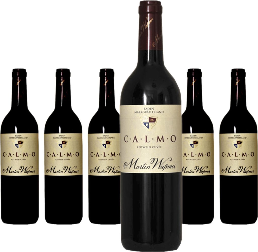 6 x Martin Waßmer "Calmo" Rotweincuvée QbA trocken Produktbild 