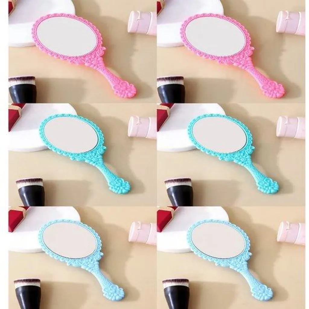 Miroir à main compact lot de 6 miroirs de poche anti-rayures colorés