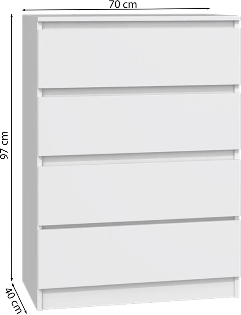 Commode compacte 70 cm greige Malwa - Rangez tout sans encombrer
