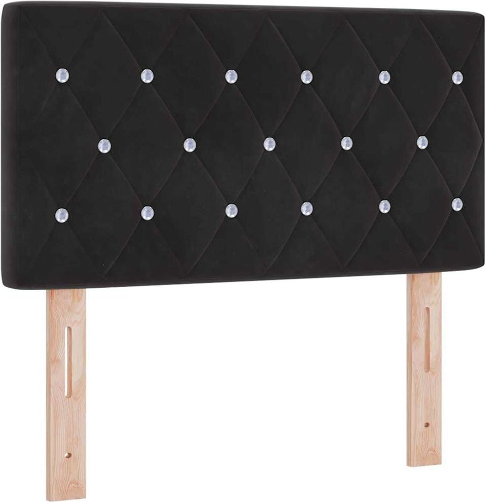 vidaXL Kopfteil Schwarz 80 cm Samt