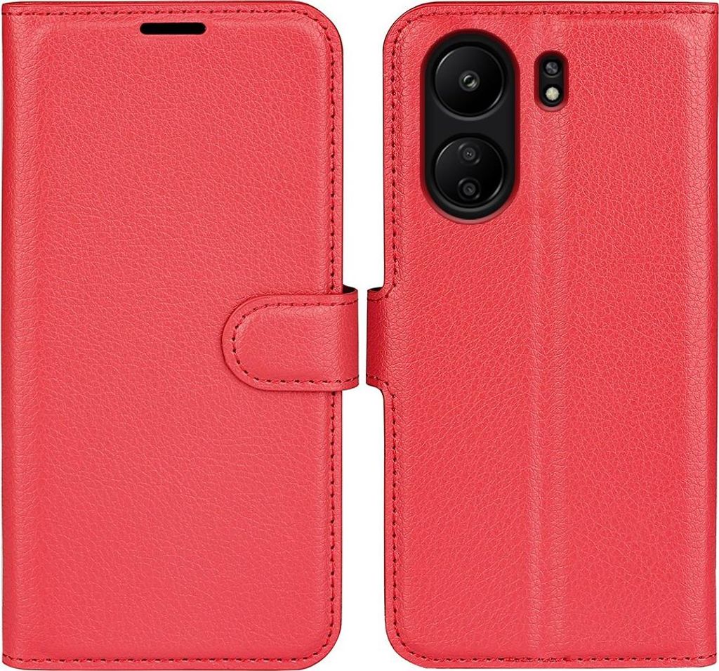 Xiaomi Redmi 13C / Poco C65 Hülle - Coverup Klapphülle - Rot