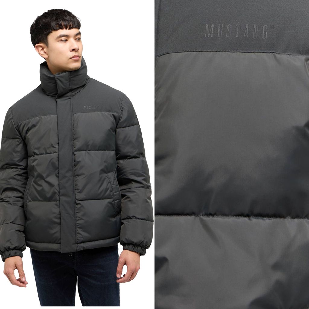 MUSTANG Herren, Winterjacke Oakfield, S, Grau, jacke, winter, jacken