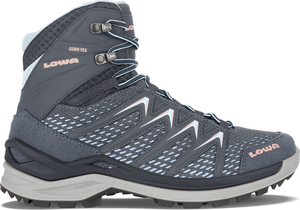 A single hiking boot shown from the side against a white background.