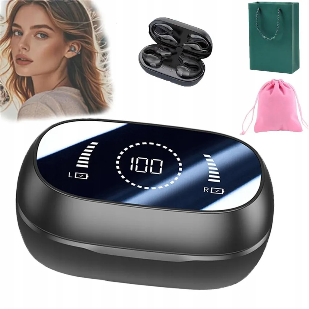 Kopfhörer Kabellos Bluetooth Knochenleitungskopfhörer mit offenem Ohr Bluetooth Flexible Clip-On-Ohrhörer kabellose Bluetooth-Kopfhörer Sport-Ohrhörer