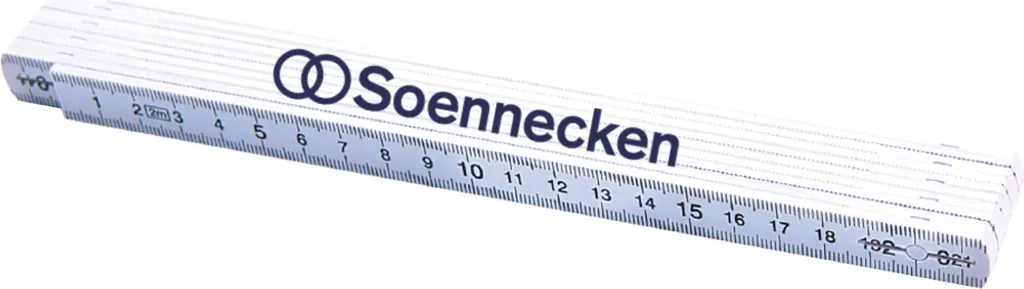 Mètre pliant Soennecken 2m 0010 en bois de hêtre pour mesure de précision