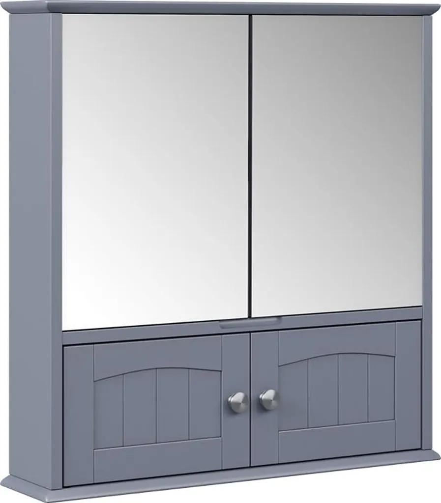 Vicco Specchio Contenitore Bagno Bianco/Grigio 56x58 cm | Offerta Online