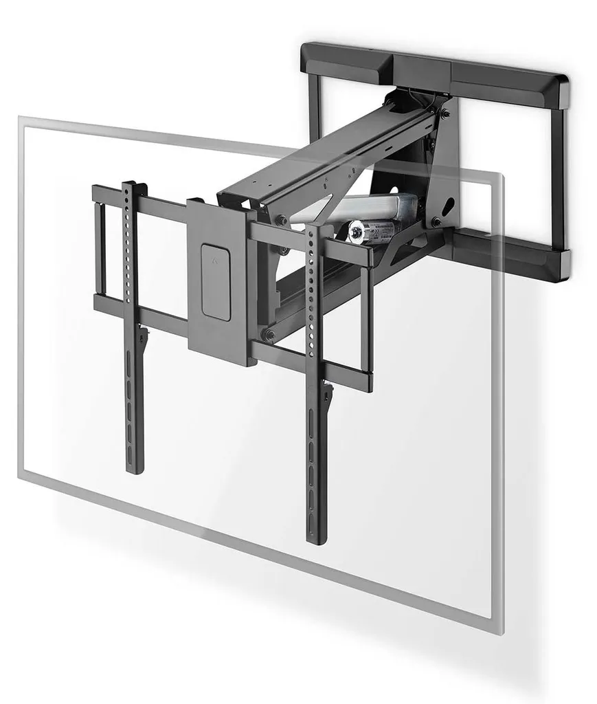 Support TV Mural Motorisé Nedis 37-75 Pouces avec Télécommande en Acier - 11