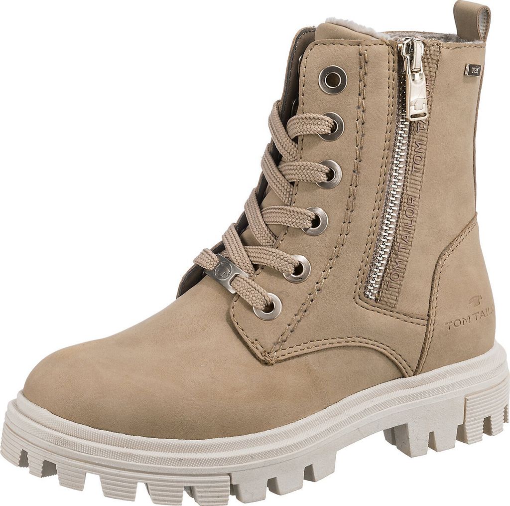 TOM TAILOR Mädchen-Stiefeletten – Halblang, Mit Schnürung & Warmem Innenfutter | Für Herbst & Winter