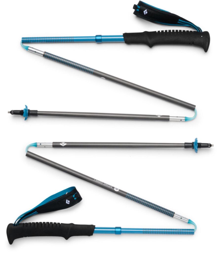 Trekkingstöcke Distance Carbon Z (anthrazit/blau, 1 Paar, 105 cm)