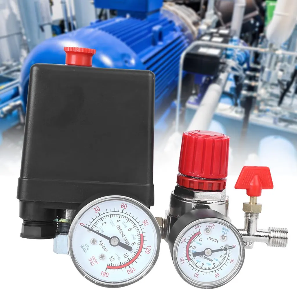 Régulateur de Pression à 4 Trous pour Compresseur d'Air et Distributeur - 6