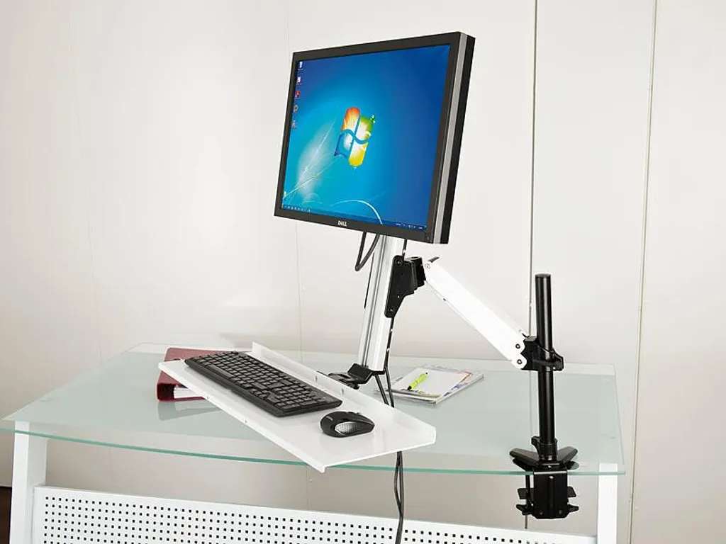 Support de bureau assis-debout GSA-270.mtm ergonomique et ajustable