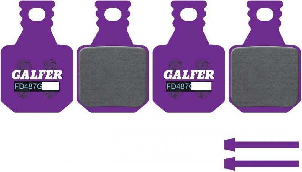Galfer E-Bike Bremsbeläge (FD487) für Magura MT5 & MT7 - semi-metallisch, hohe Bremskraft, Hitzebeständig