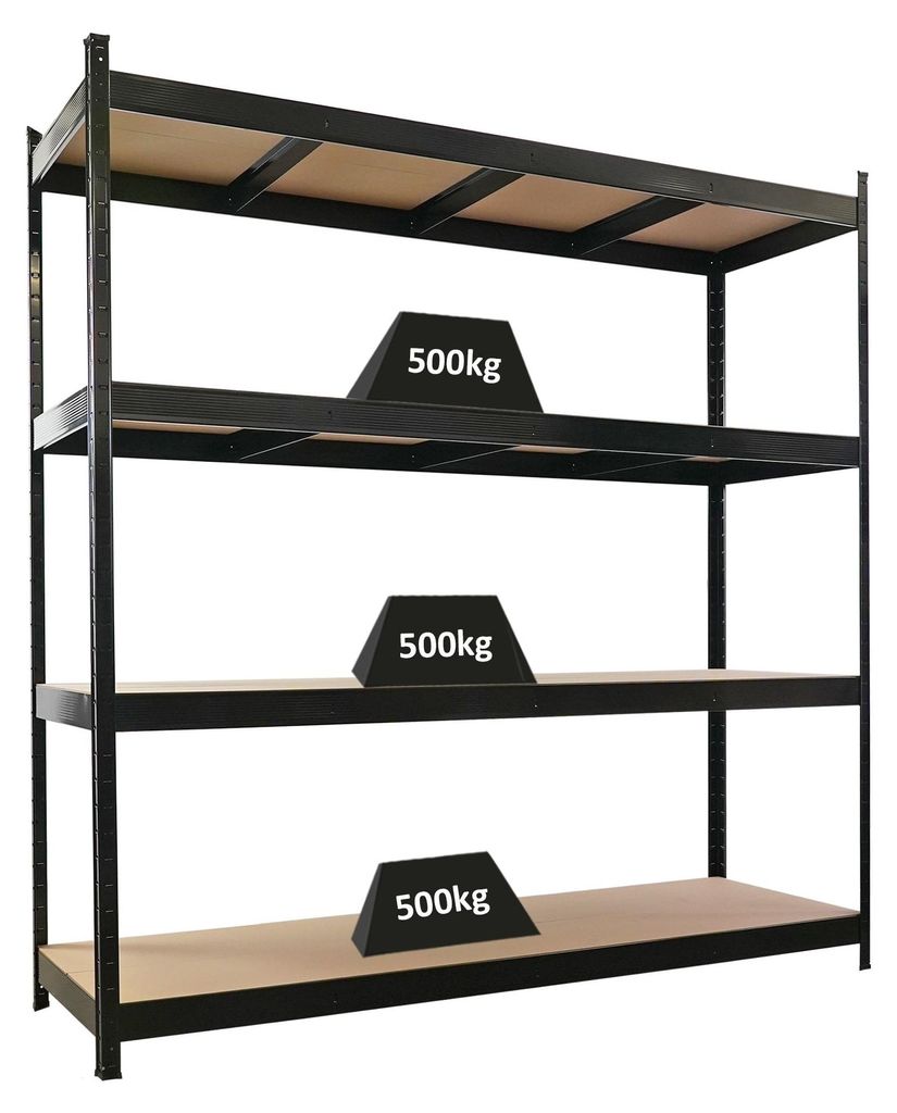 Profi Schwerlastregal HERCULES | HxBxT 200x200x60cm | 4 Produktbild 