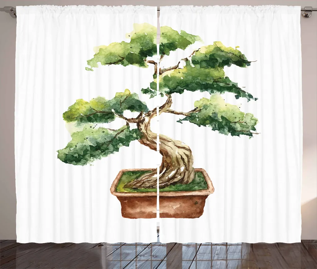 Tenda Zen ABAKUHAUS 280x175 cm - Bonsai Acquerello per Camera