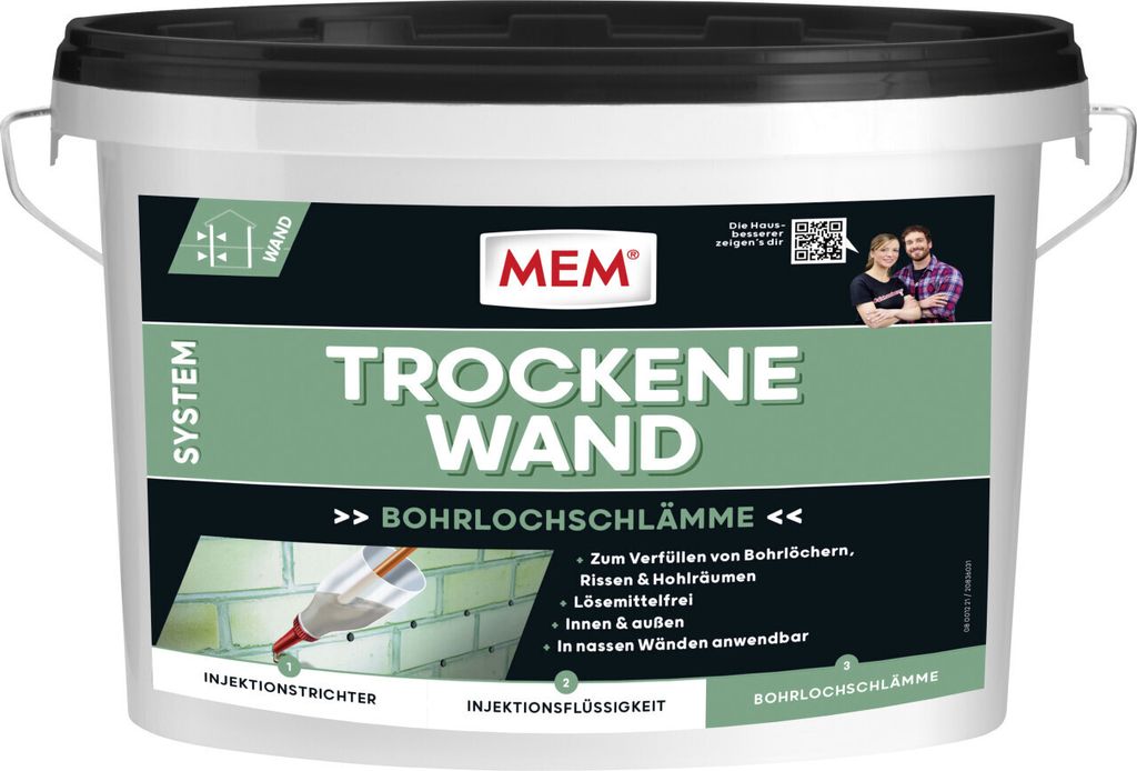 MEM Trockene Wand Bohrlochschlämme 2,5 kg Produktbild 