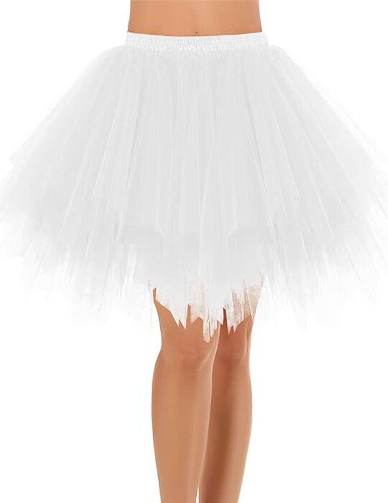 Ein Damen-Tutu Rock im Petticoat-Stil: Kurzer Tüllrock im Produktbild 