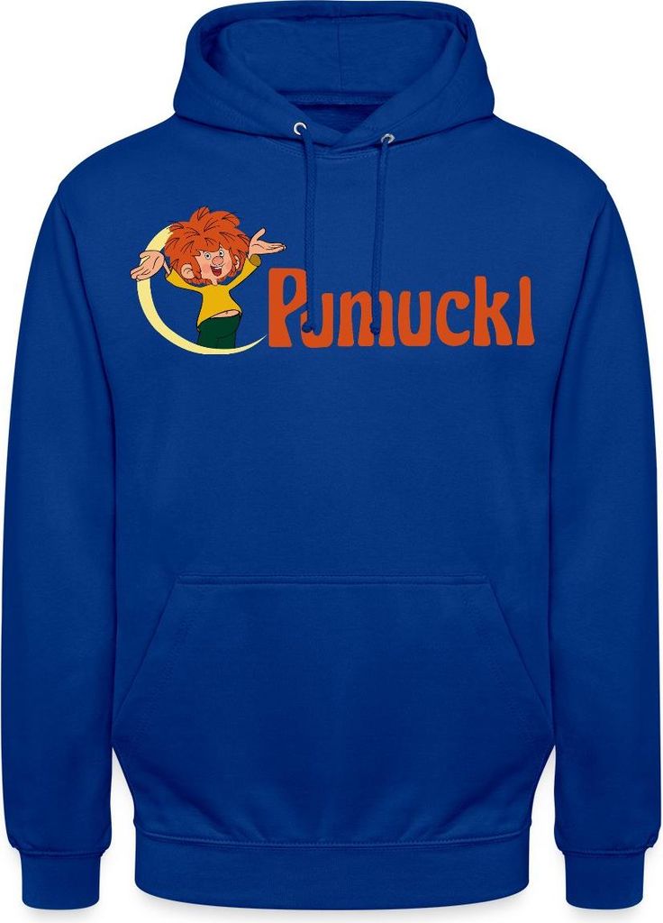 Spreadshirt Pumuckl Mit Frecher Pose Und Logo Schriftzug Uni Hoodie, M, Royalblau
