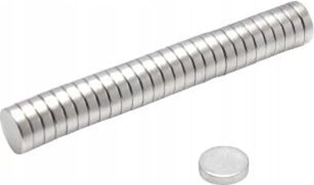 Válcový neodymový magnet MW 8x2 N38 50 ks Obrázek produktu 