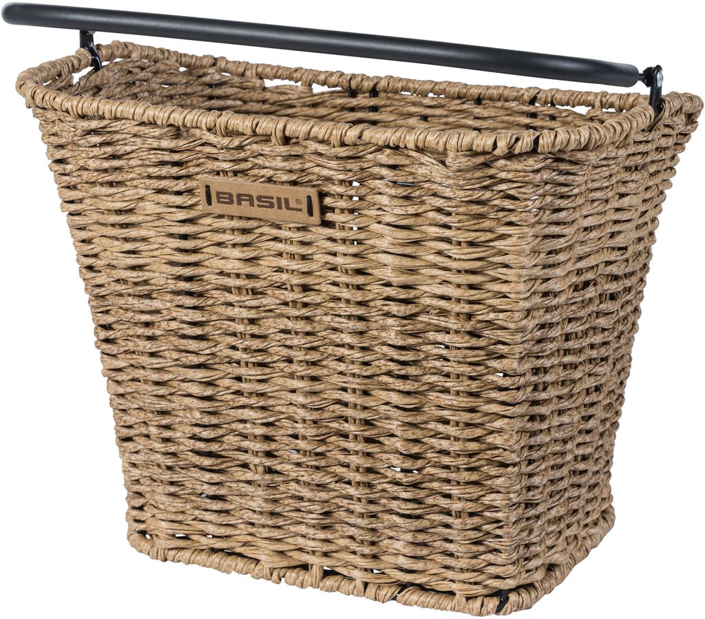 Basil Vorderrrad-Korb Bremen Rattanlook 27x36x29cm, trawa Zdjęcie produktu 