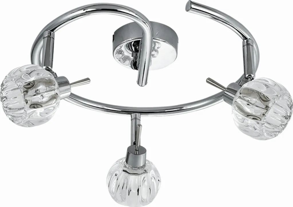 Candellux BOMBOLA 98-70326 Plafonnier Chrome Chic pour Salon Moderne