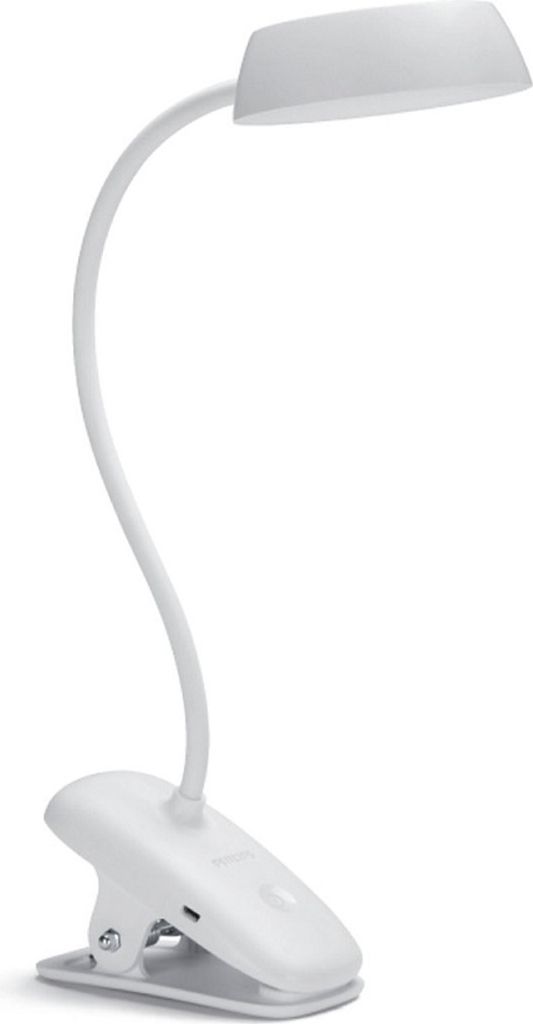 Philips Funktional Donutclip Schreibtischleuchte, Weiß, Produktbild 