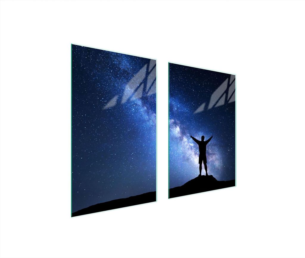 Glasschutzplatte Für Küche 65X52 Sterne