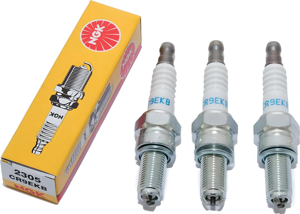 Pack bougies moto NGK CR9EKB pour un démarrage fiable et moteur stable