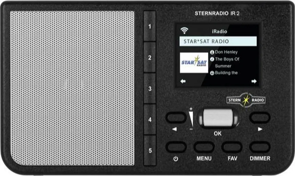 TechniSat STERNRADIO IR 2 Radio Internet WiFi Portable Noire avec Batterie