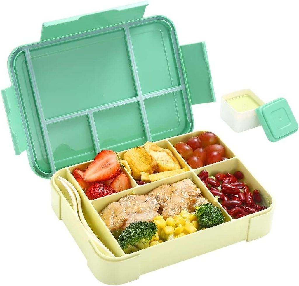 Brotdose,Meal prep boxen,us sicherem PP5-Material, mikrowellengeeignet, geeignet für Snackboxen in Schule und Büro