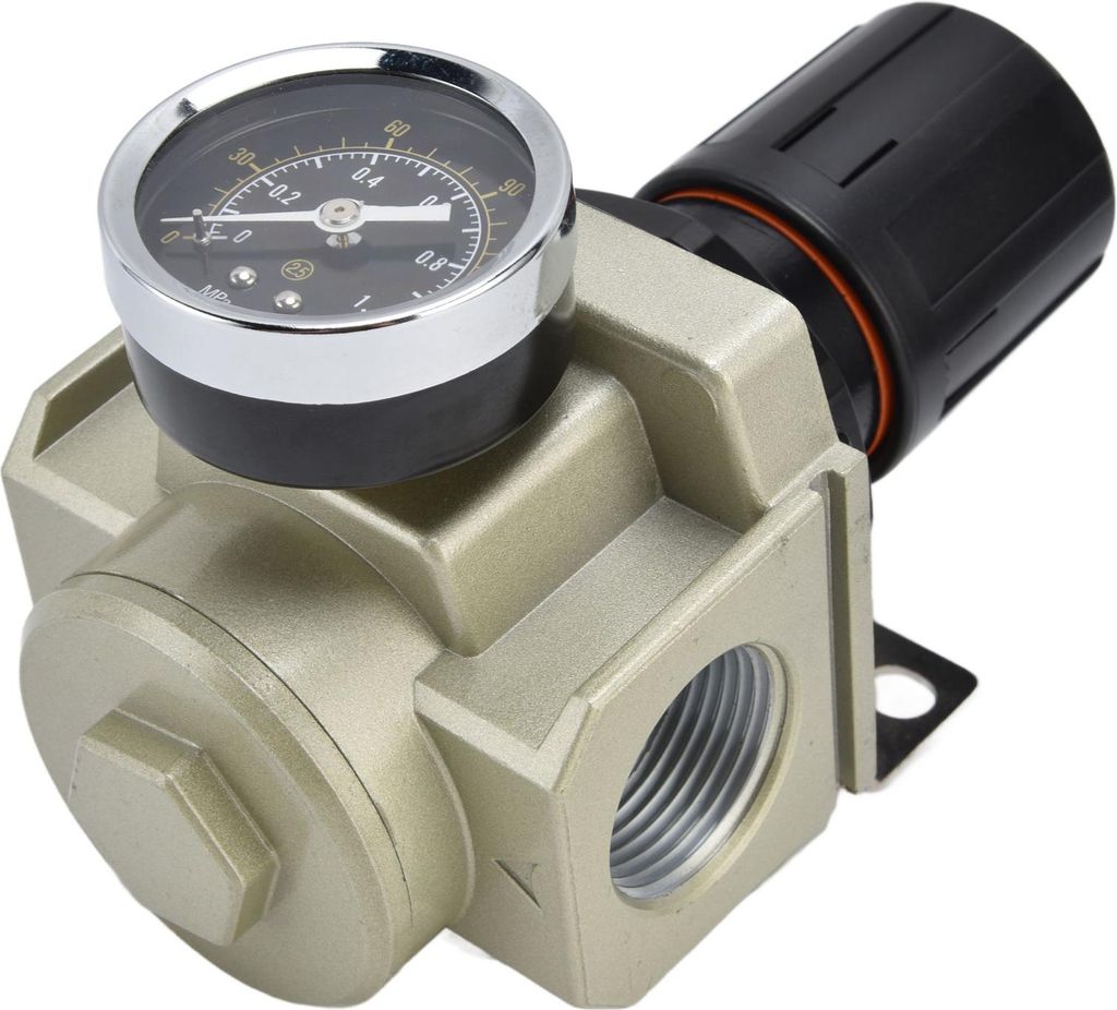 Luftdruckregler-überdruckventil 0,05–0,8 MPa, Regler aus Aluminiumlegierung mit Manometer, 3/8 Zoll