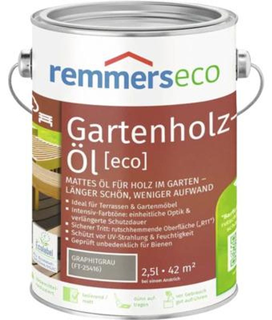 Remmers - Olej tarasowy ECO 2,5 l, grafitowy szary Zdjęcie produktu 