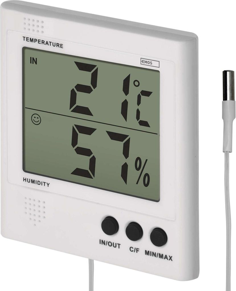 EMOS Digitales Thermometer und Hygrometer, Produktbild 
