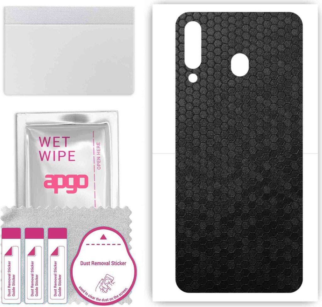 apgo Rückseite Schutzfolie, Skin, kompatibel mit Samsung Galaxy M30 A40s, Hinten Displayschutzfolie aus Vinylfolie, kratzfest, einfache Montage - ...