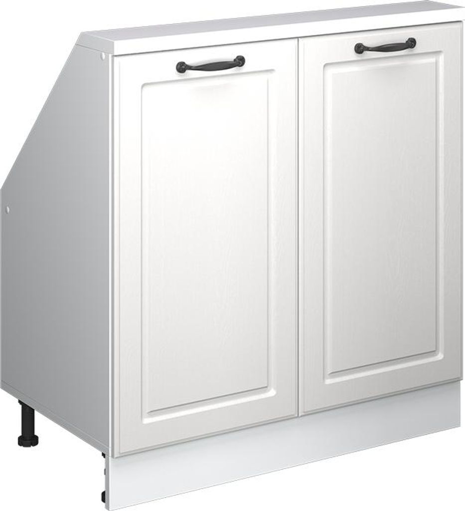 Vicco Dachschrägenschrank Rion, mit 2 Türen, Weiß Produktbild 