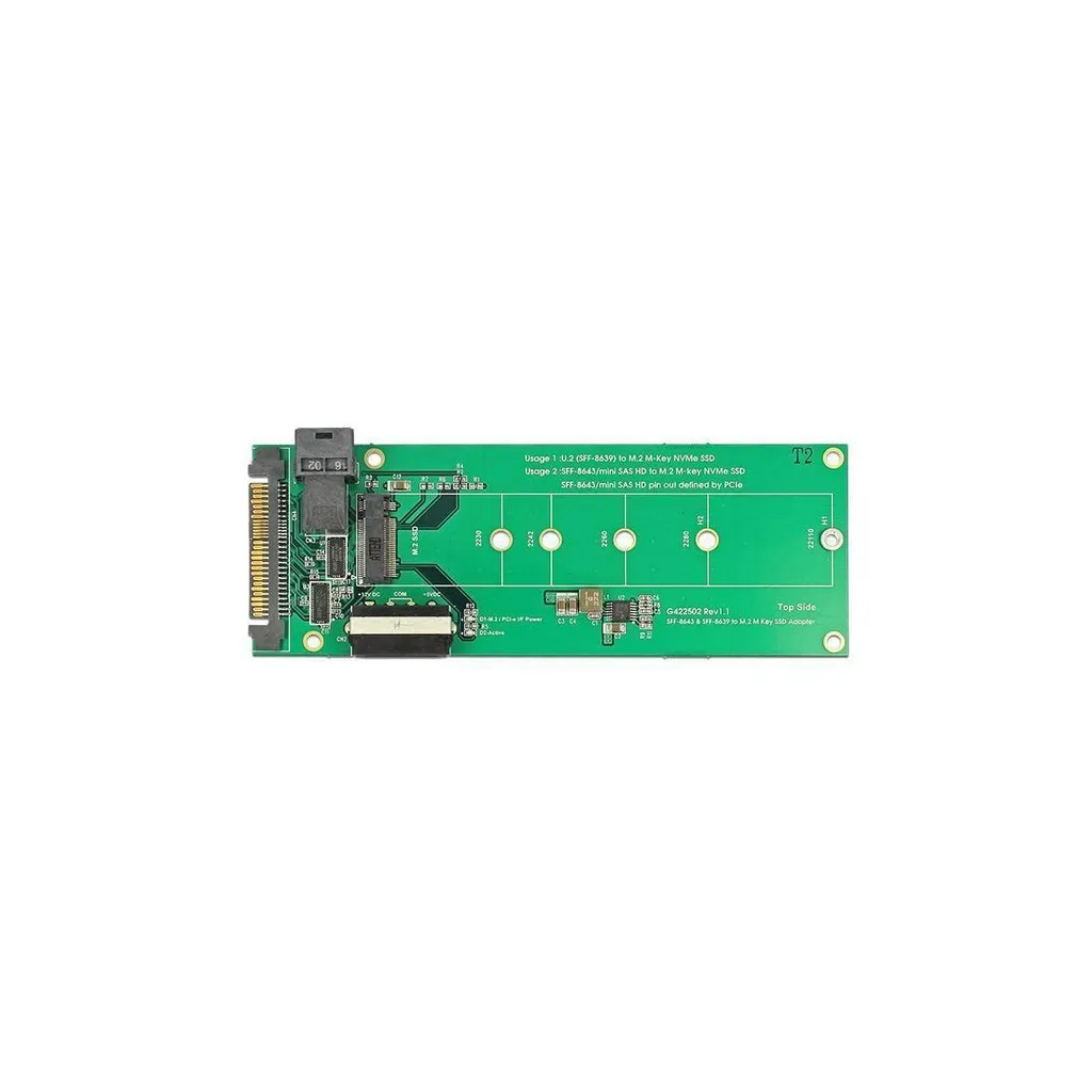 Convertisseur NVMe SFF-8639 haute vitesse pour SSD M.2 de 32 Gbps