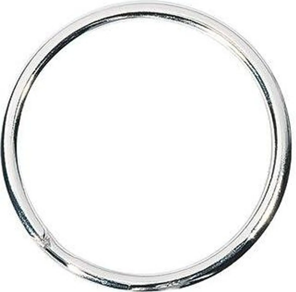 Anelli Metallo 35mm WEDO 2623035 per Portachiavi Fai-da-Te - 100pz