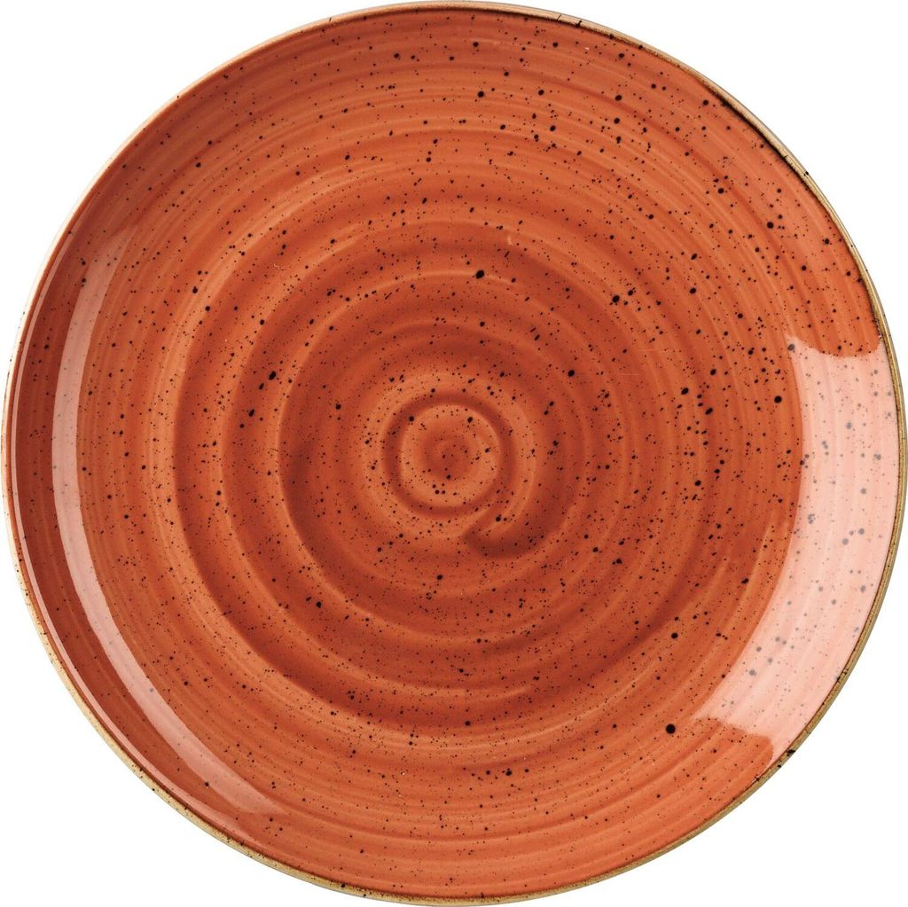 CHURCHILL Stonecast Spiced Orange Teller flach, coup, ø: 260 mm