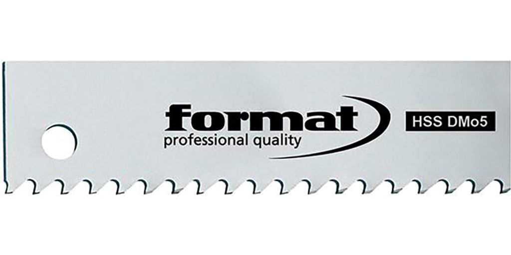 FORMAT Maschinensägeblätter 650 x 50 x 2,50 6 Zähne pro Zoll, Breite:50 mm, Länge:600 mm, Schneidstoff:HSS DM05, Zähne per Zoll:4