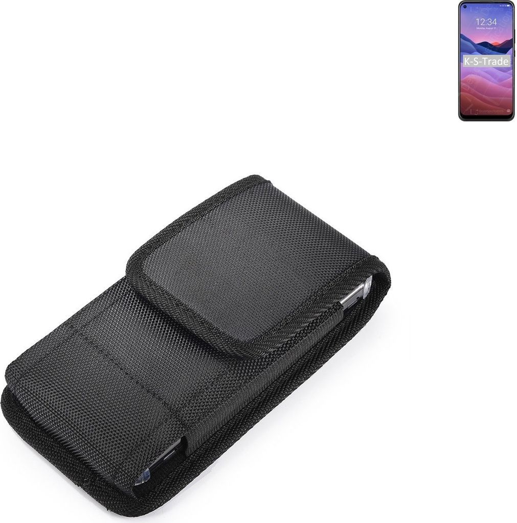 Holster Gürteltasche kompatibel mit ZTE a1 Holster Gürtel Tasche wasserabweisend Handy Hülle Schutz Hülle Outdoor schwarz K-S-Trade