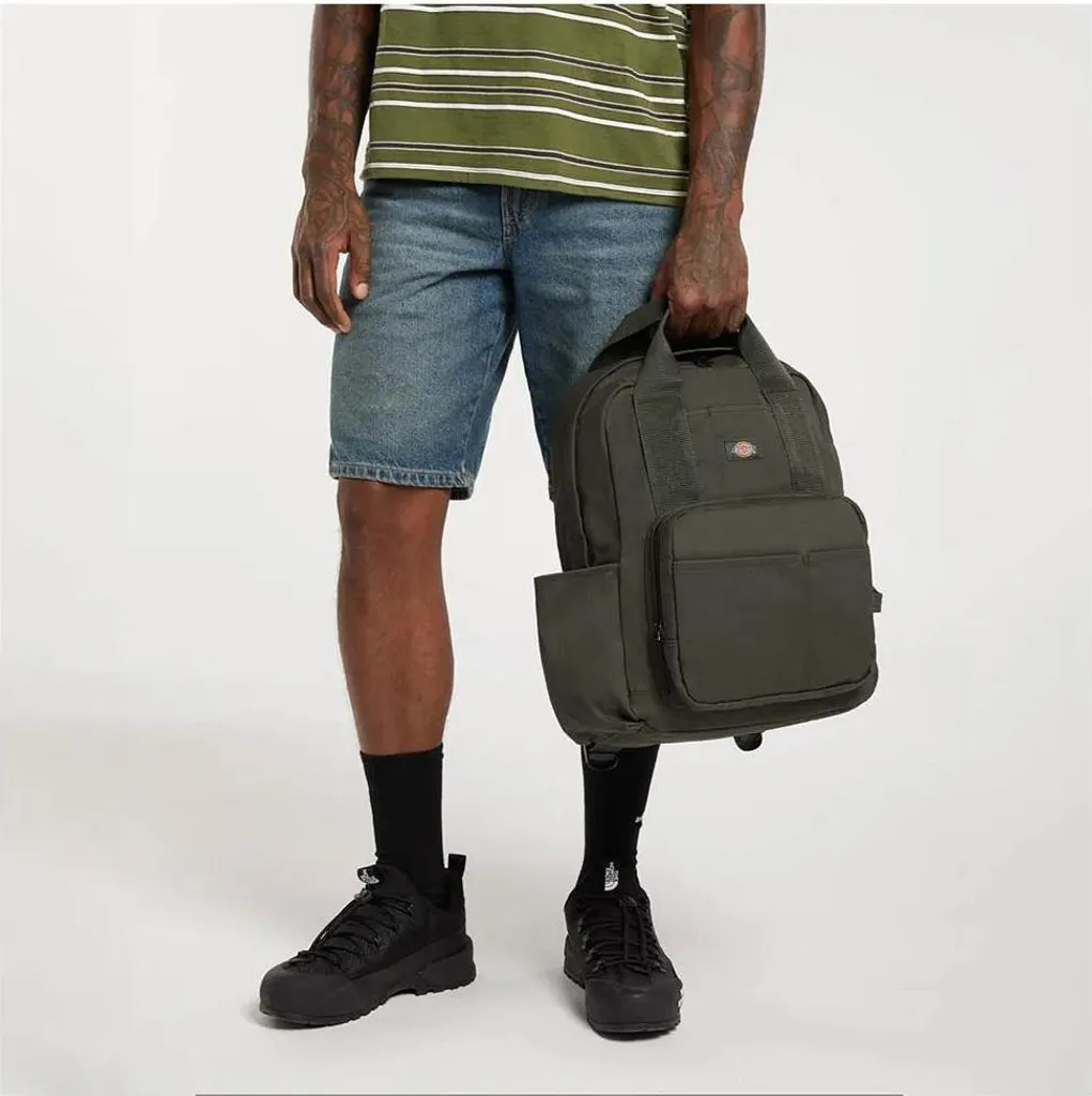 Sac à dos Dickies Lisbon vert pour ordinateur - Idéal travail et fac