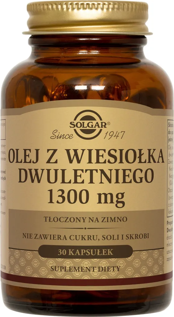 Huile d'Onagre Solgar 1300mg - Complément Alimentaire en 30 Perles