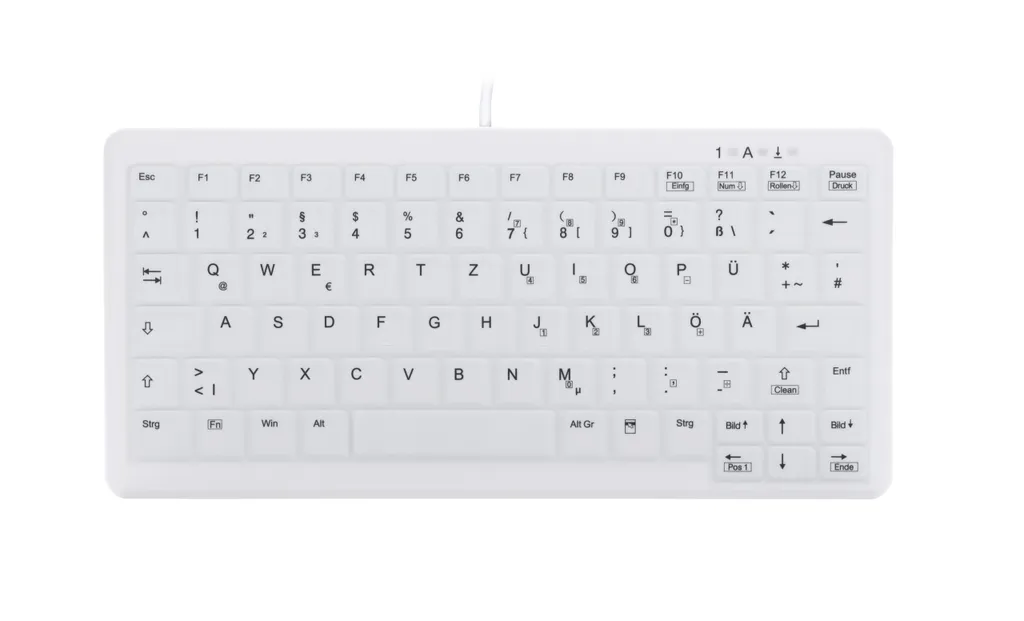 Clavier informatique blanc CHERRY AK-C4110 filaire avec pavé numérique