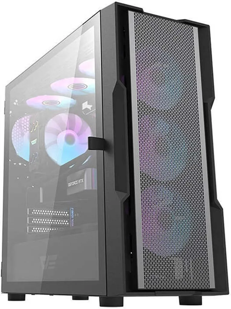 Boîtier PC Gaming darkFlash DK431 Mesh Noir Format ATX avec 4 ARGB