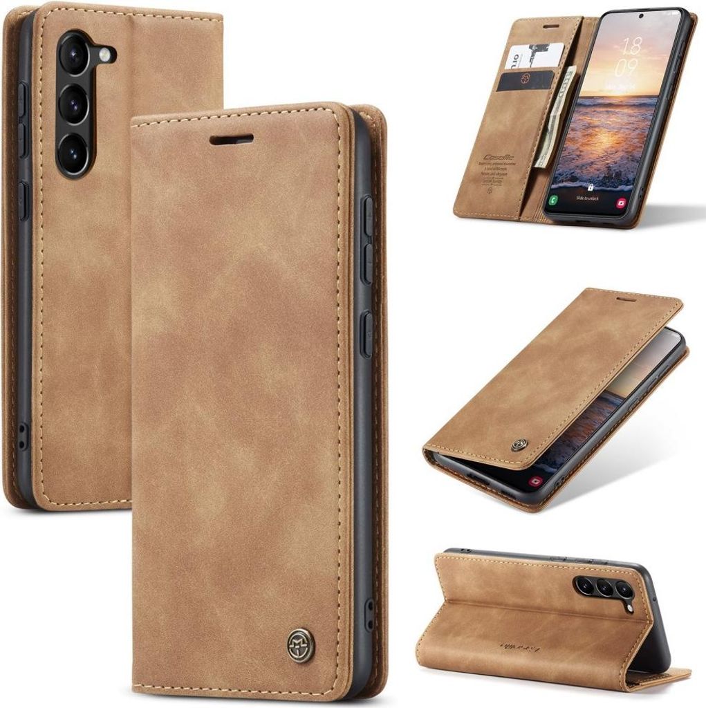 Samsung Galaxy S24 Plus Hülle - CaseMe 013 Klapphülle - Braun