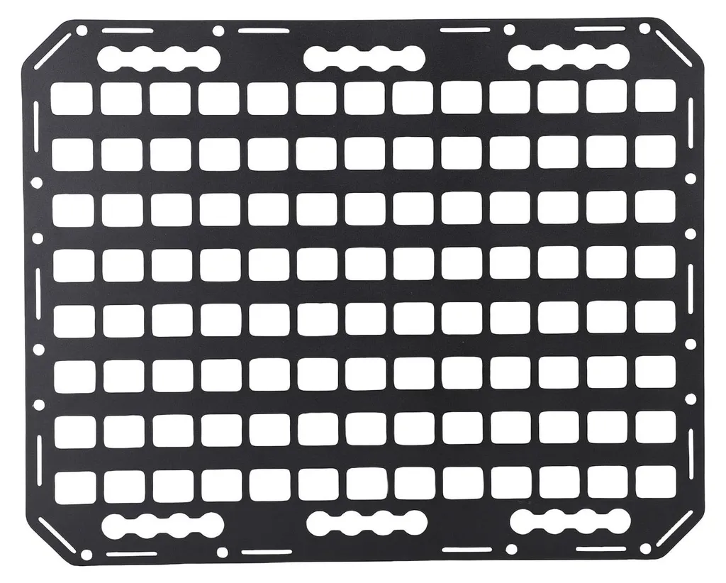 Panneau d'Arrimage MOLLE en Acier Robuste 17x21 Pouces pour Rails