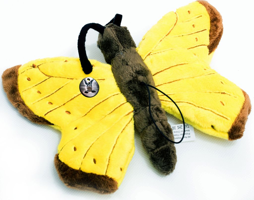 Schmetterling Kuscheltier Falter gelb Insekt butterfly Plüschtier METTY