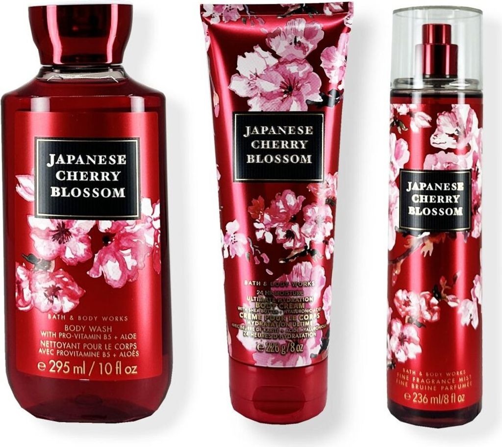 Bath & Body Works Set von JAPANESE CHERRY BLOSSOM 3 Stk