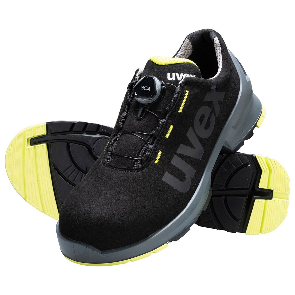 uvex 1 Halbschuhe S2 schwarz, gelb Weite 11 Gr. 43 Produktbild 3