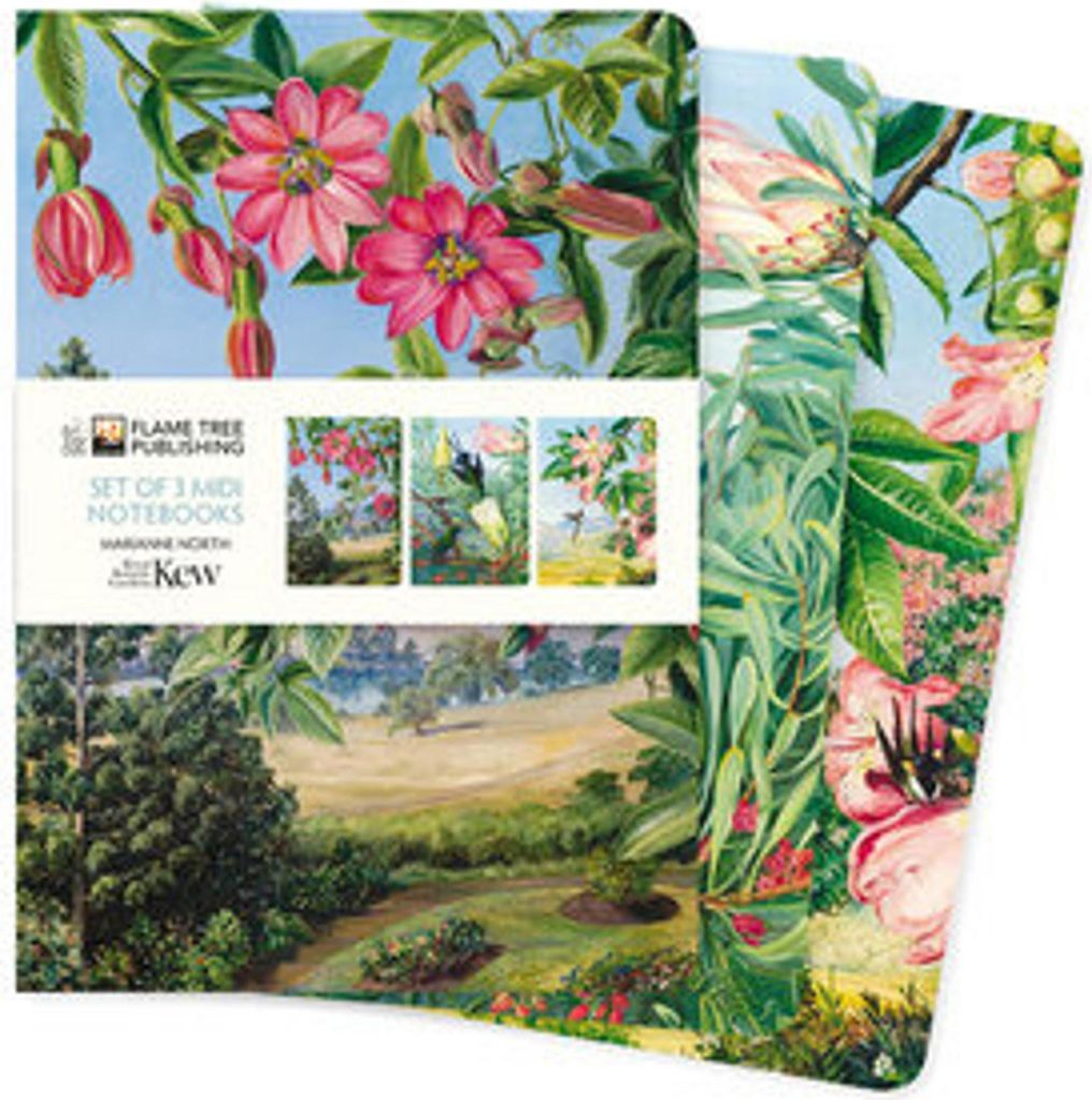 Kew Gardens: Marianne North Set of 3 MIDI Notebooks