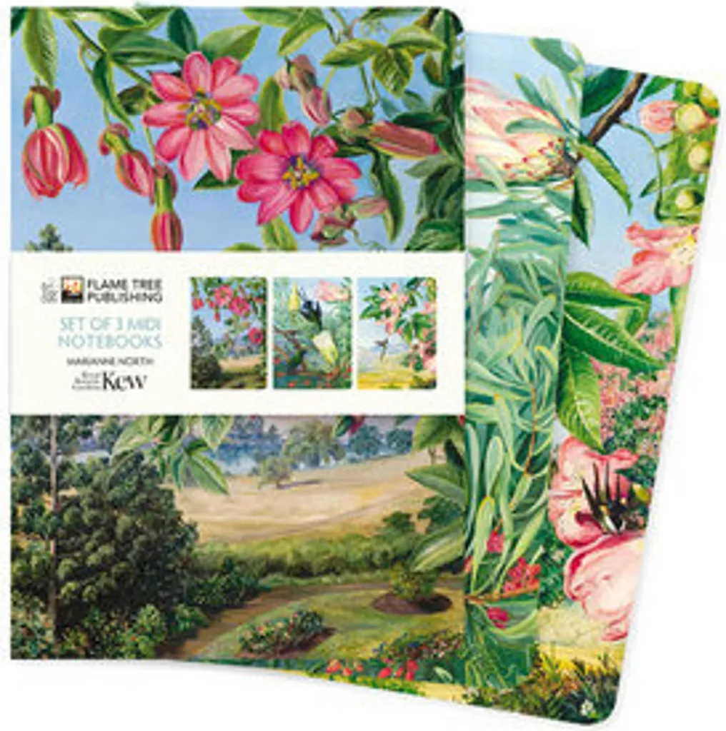 Set 3 Quaderni MIDI Marianne North Kew Gardens | Cancelleria Premium